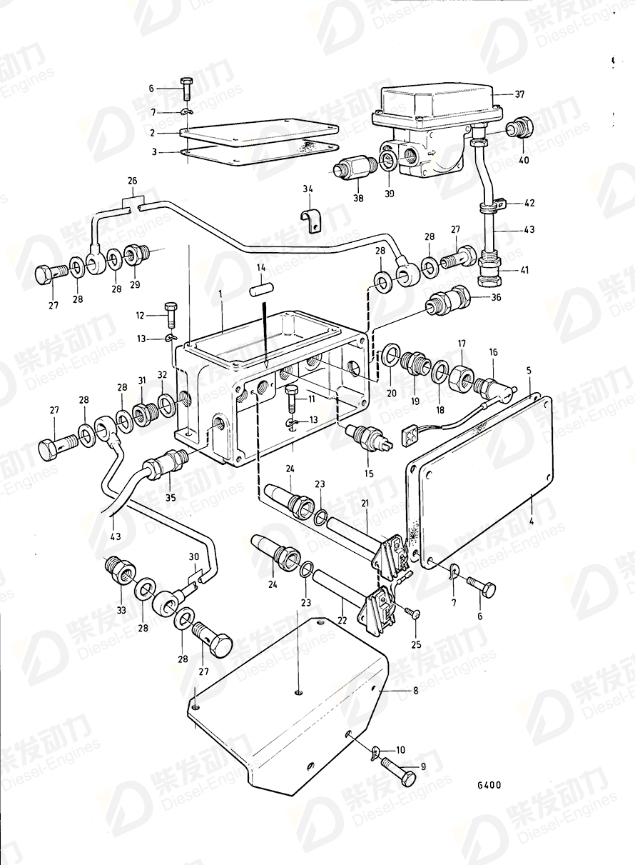 VOLVO Cover 843687 Drawing